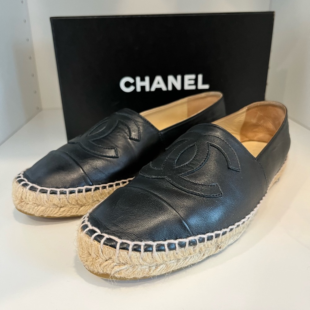 CHANEL ESPADRILLES LAMBSKIN AUTHENTIC
